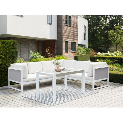 Ensemble De Housses De Coussins D'extérieur Castella Blanc Cassé