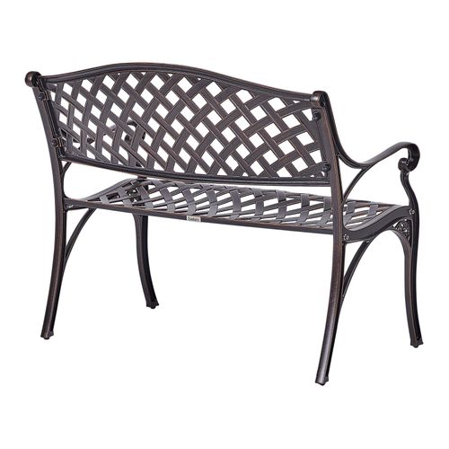 Banc De Jardin Staggia 104 Cm Métal Marron