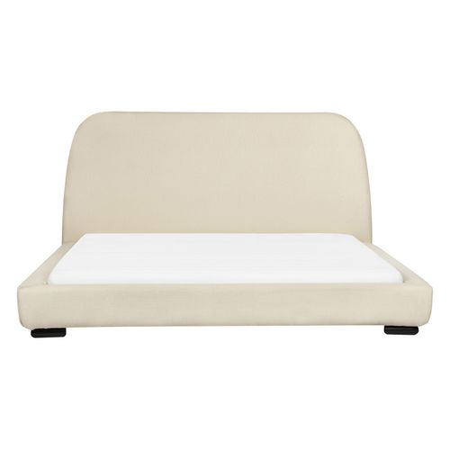 Lit à Eau Tissu Roisel 160 X 200 Cm Beige Clair