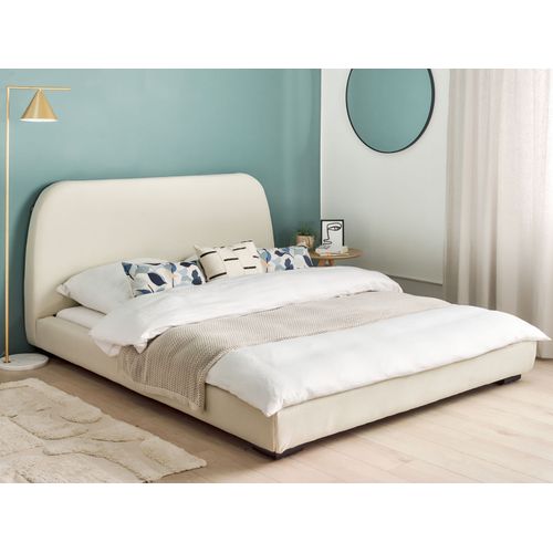 Lit à Eau Tissu Roisel 160 X 200 Cm Beige Clair