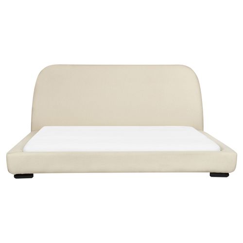 Lit à Eau Tissu Roisel 180 X 200 Cm Beige Clair