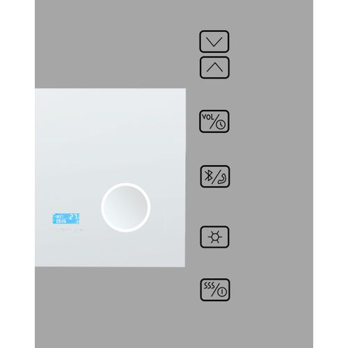 Miroir De Salle De Bain LED Montaron 80 Cm 60 Cm Argenté