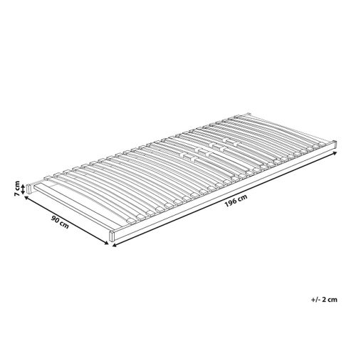 Sommier à Lattes Vouziers 90 X 200 Cm