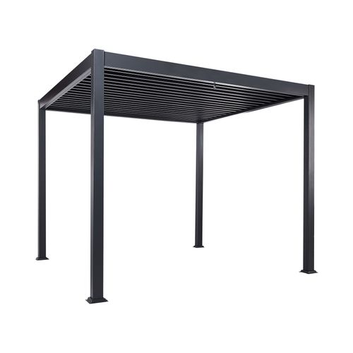 Tonnelle De Jardin Fornoli Métal 296 Cm 296 Cm Noir