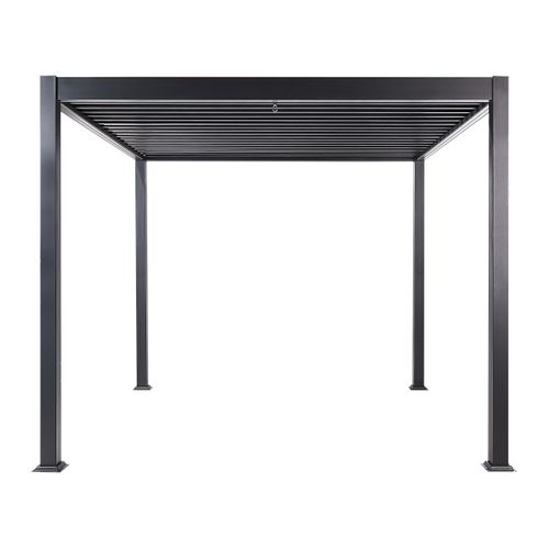 Tonnelle De Jardin Fornoli Métal 296 Cm 296 Cm Noir