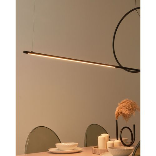 Lampe LED Suspendue Tamor Avec Variateur Métal Noir