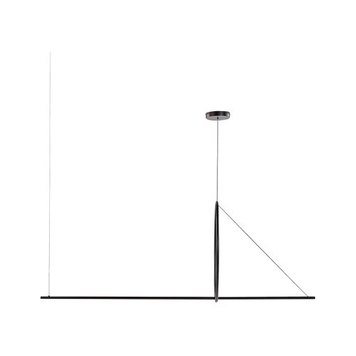 Lampe LED Suspendue Tamor Avec Variateur Métal Noir