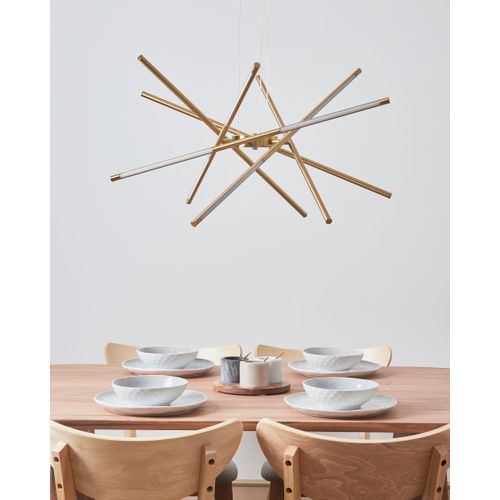 Lampe LED Suspendue Palun Avec Variateur Métal Doré