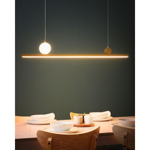 Lampe LED Suspendue Alwand Métal Doré