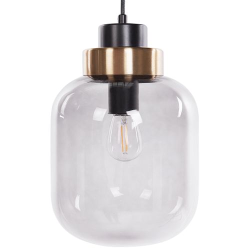 Lampe Suspension Zayande Verre Gris Clair