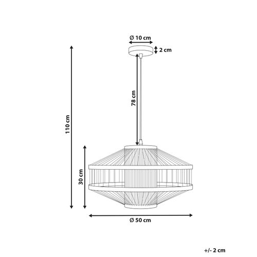 Lampe Suspension Karaj Bambou Naturel