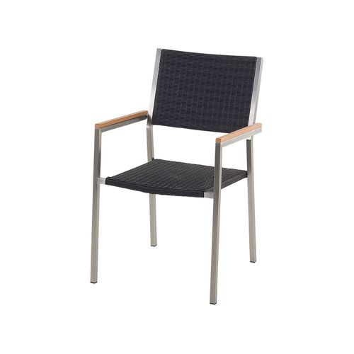 Salle à Manger De Jardin 4 Places Maletto/grosseto Noir