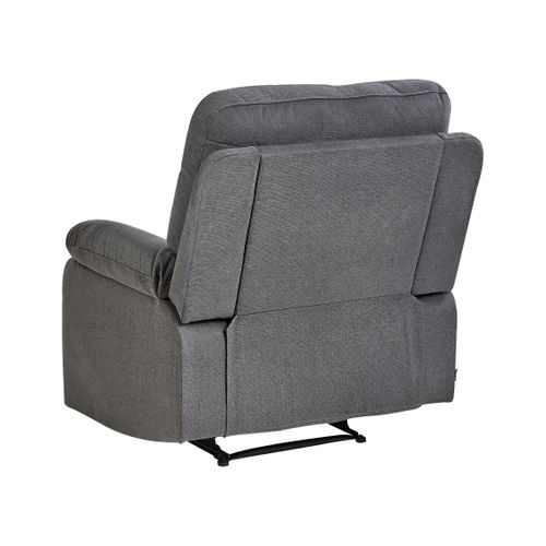 Fauteuil Inclinable Bergen Ii Repose-pieds Inclus Tissu Gris Foncé