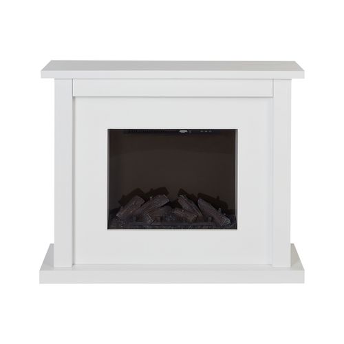 Chauffage De Cheminée Électrique Karoo Avec Télécommande Blanc
