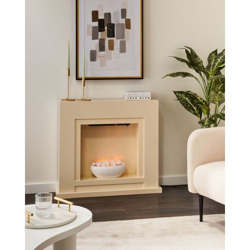 Chauffage De Cheminée Électrique Sahara Beige