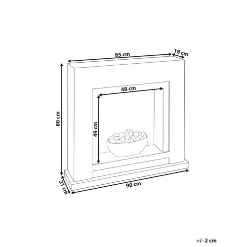 Chauffage De Cheminée Électrique Sahara Beige