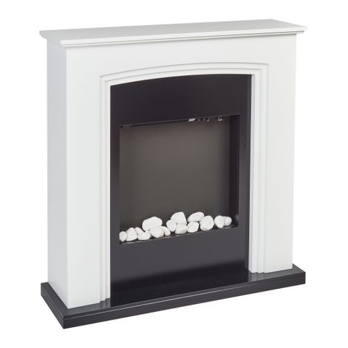 Chauffage De Cheminée Électrique Nyiri Blanc