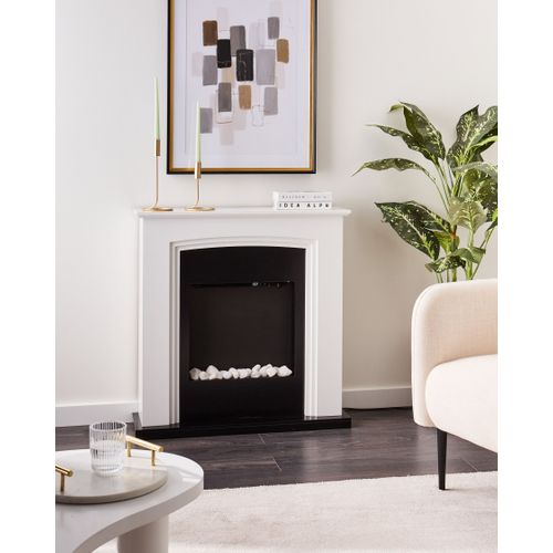 Chauffage De Cheminée Électrique Nyiri Blanc