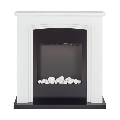 Chauffage De Cheminée Électrique Nyiri Blanc