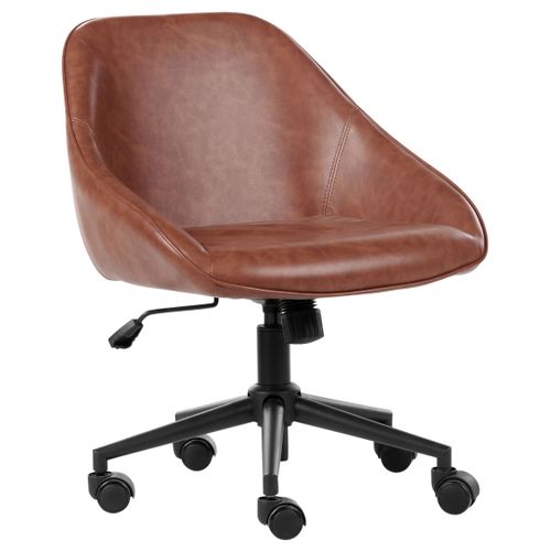 Chaise De Bureau Bardsdale Cuir Pu Marron