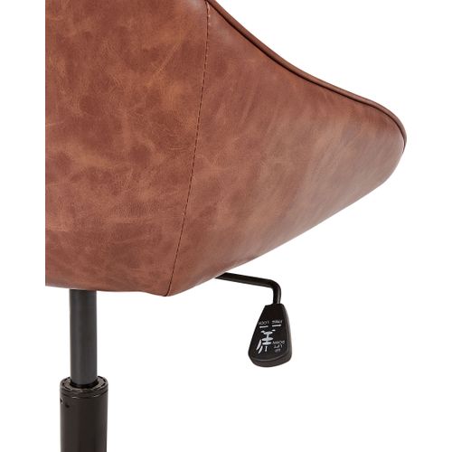 Chaise De Bureau Bardsdale Cuir Pu Marron