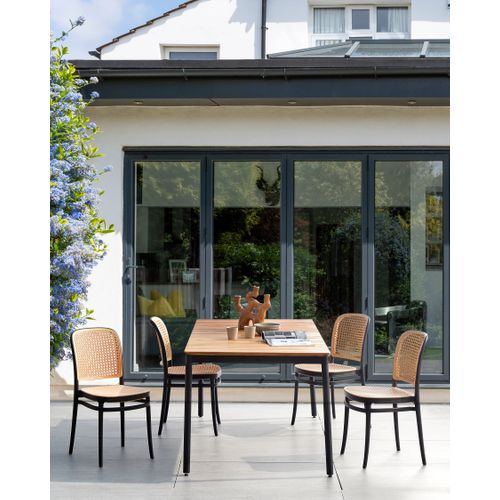 Lot De 4 Chaises De Jardin Plose Beige