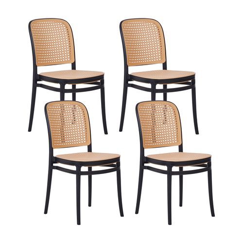 Lot De 4 Chaises De Jardin Plose Beige
