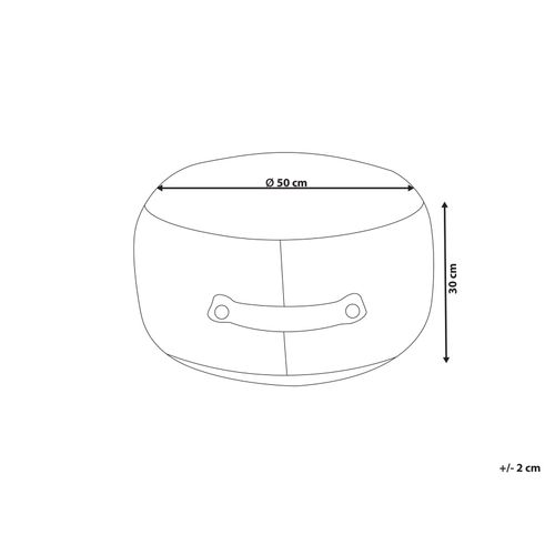 Pouf Adlana Bouclé Orange