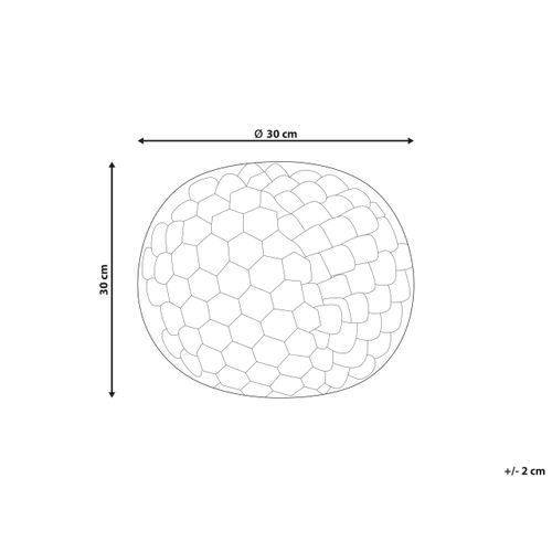 Coussin Rosea Fourrure Synthétique 30 X 30 Cm Rose Unicolore