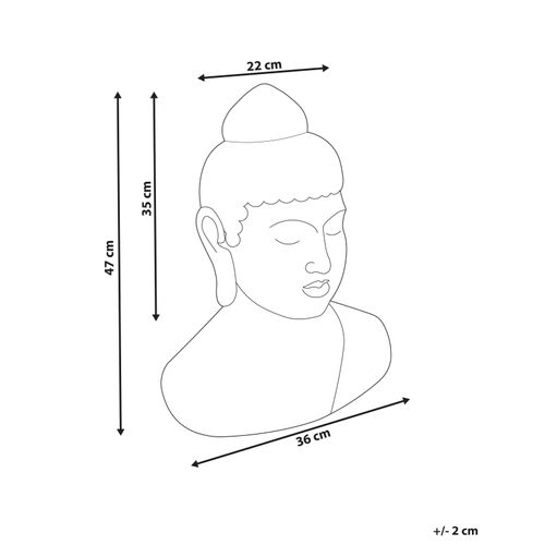 Accessoire Décoratif Bouddha Carum Céramique Noir