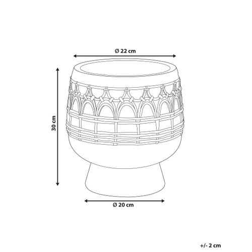 Cache-pot Cicuta 22 Cm Marron Clair