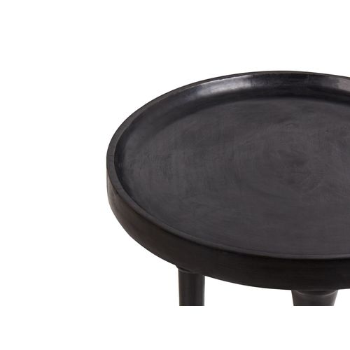 Table D'appoint Leeton Bois De Manguier Noir