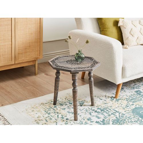 Table D'appoint Wandilo Bois De Manguier Marron