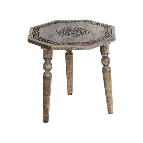 Table D'appoint Wandilo Bois De Manguier Marron