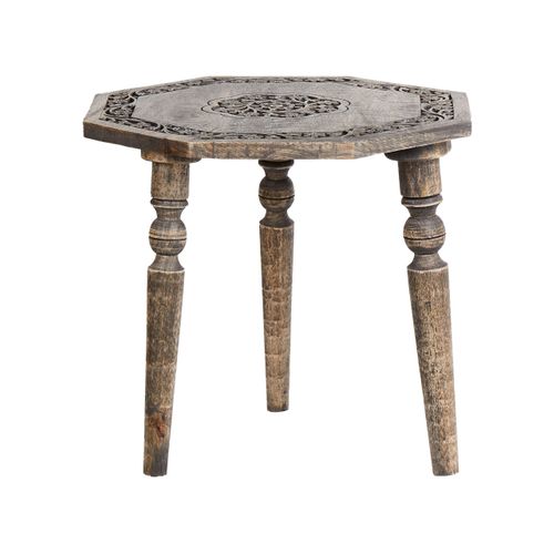 Table D'appoint Wandilo Bois De Manguier Marron