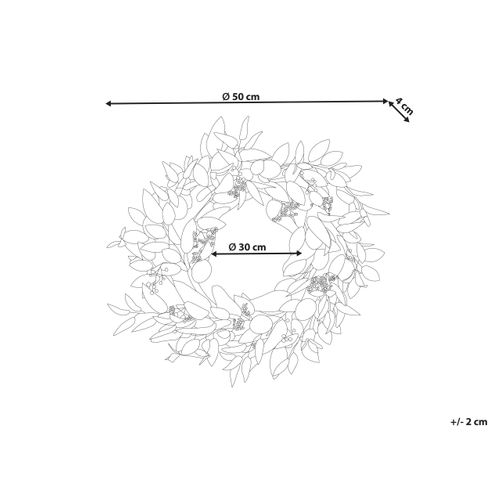 Couronne Décorative Lenrun 50 Cm Vert