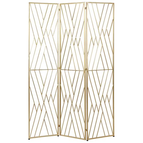 Séparateur De Pièce à 3 Panneaux Asolo Doré 117 Cm 170 Cm