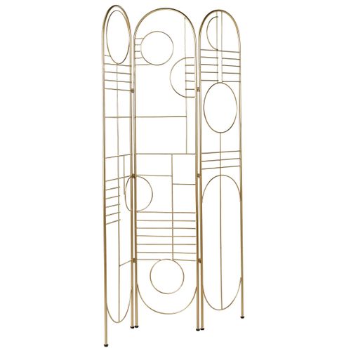 Séparateur De Pièce à 3 Panneaux Turania Doré 100 Cm 170 Cm