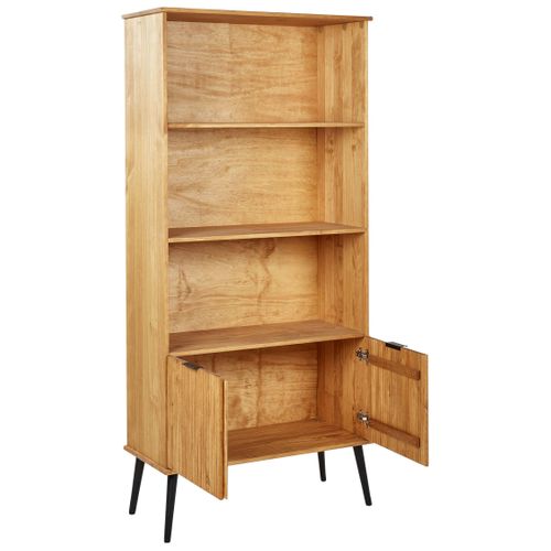 Bibliothèque Timmins Bois De Pin 190 Cm Marron