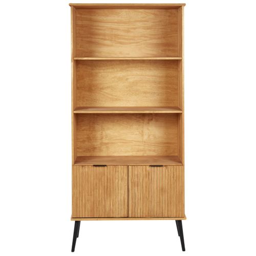 Bibliothèque Timmins Bois De Pin 190 Cm Marron