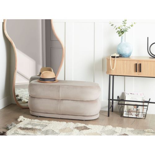 Banc Ellendale Velours Taupe