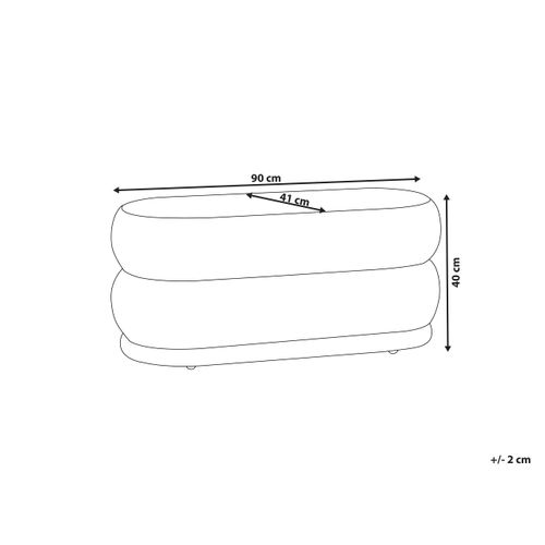 Banc Ellendale Velours Taupe