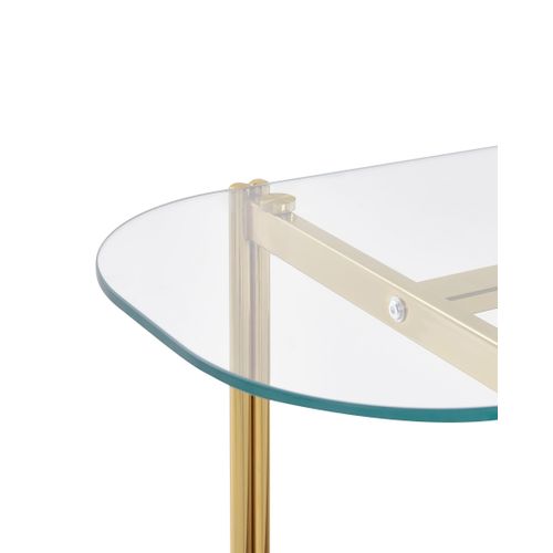 Console Lovell Verre De Sécurité Doré