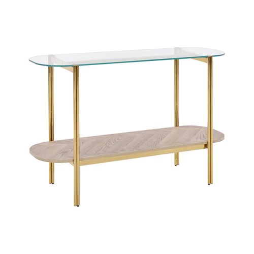 Console Lovell Verre De Sécurité Doré