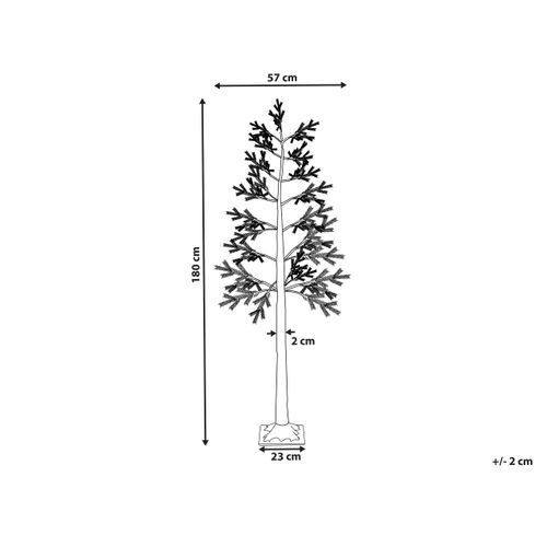 Décoration Extérieure LED Albioni Arbre 180 Cm Blanc