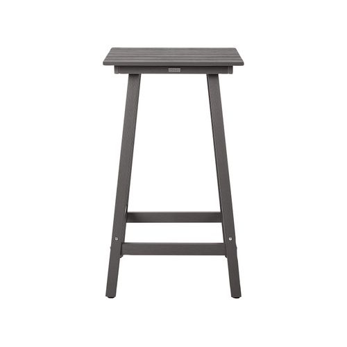Table De Bar De Jardin Adirondack 60 Cm 59 Cm Matière Synthétique Gris Foncé