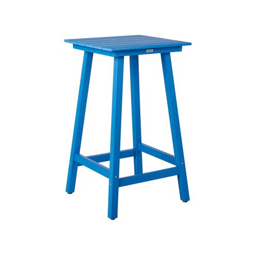 Table De Bar De Jardin Adirondack 60 Cm 59 Cm Matière Synthétique Bleu