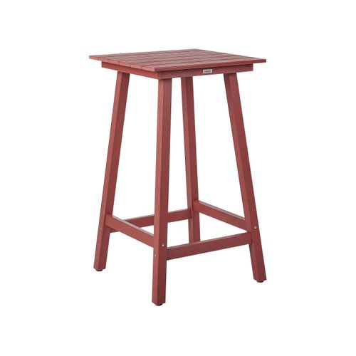 Table De Bar De Jardin Adirondack 60 Cm 59 Cm Matière Synthétique Rouge