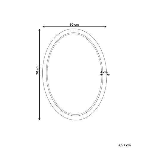 Miroir Foissy 50 Cm 70 Cm Rotin Naturel
