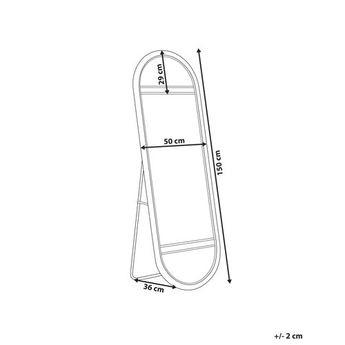 Miroir Sur Pied Barges 150 Cm Rotin Naturel